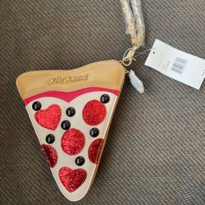 Betsy Johnson Pizza Wristlet